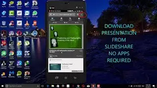 HOW TO DOWNLOAD SLIDESHARE PRESENTATION ON MOBILE - NO APP REQUIRED