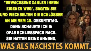 MEINE ELTERN SPERRTEN MICH AN MEINEM 18. GEBURTSTAG AUS &ndash; SIE VERGASSEN OPAS GEHEIMKONTO