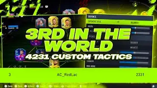 3RD IN THE WORLD ELITE DIVISION + RANK 1 FUTCHAMPS  *PRO* 4231 CUSTOM TACTICS + INSTRUCTIONS FIFA 22