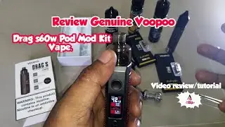 Voopoo | Vape | Drag S 60w Pod Mod Kit #Review#Toturial