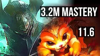MORDEKAISER vs GNAR (TOP) | 3.2M mastery, 5/2/8 | NA Diamond | v11.6