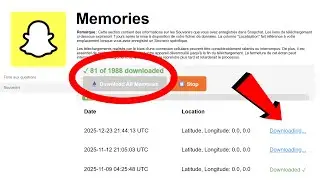 T&eacute;l&eacute;charger TOUTES les memories Snapchat automatiquement