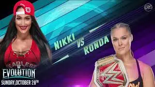 Wwe evolution / Match cards predictions