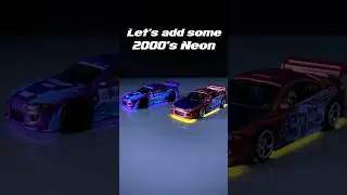 HOW TO GLOW IN THE DARK NEON🔥#shorts #hotwheels #tutorial #nfs #neon #customhotwheels