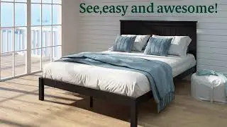 Zinus | Santiago Wood Cottage Style Platform Bed w/ Headboard Assembly Instructions