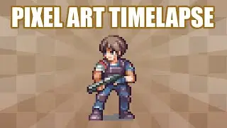 PIXEL ART CHARACTER TIME LAPSE - Resident Evil 2 (Leon)