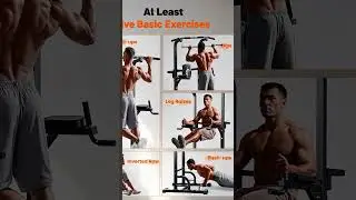 Level up your workouts with the Sportsroyals Power Tower Dip Station Pull-Up Bar!
