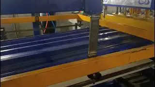 Sheet Roll Forming Machine with Auto Stacker Testing In Kolkata, roofing sheet making machine