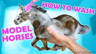 How to Wash Dirty and Dusty Model Horses & Animals || Give Your Breyers a Bath Cleaning Tutorial!
