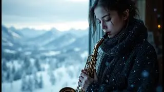 Icy Peaks Saxophone: Smooth Jazz Background Music for Pristine Winter Landscapes