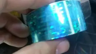 Holographic Tapes with Texts and Graphics