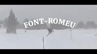 Día gris esquiando en FONT-ROMEU, FRANCIA