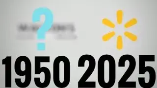 Ewolucja (Aktulizacja) loga Walmart (1950-2025)