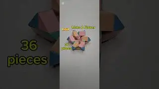 #Shorts -  Make A Flower - 36 pieces magic snake puzzle #snakelordmagicsnakepuzzletutorial