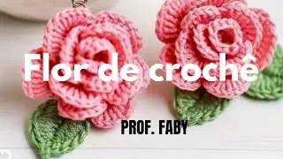 Tutorial de uma flor de croch&ecirc; para aplica&ccedil;&atilde;o ou para brincos lindos 