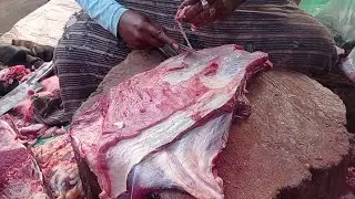 Amazing fastest workers meat cutting skills, Best beef cutter knife tricks, How to cutting cow meat