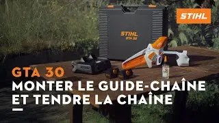 Tutoriel -  Montage du guide-chaîne et tension de la chaîne du GTA 30 | STIHL