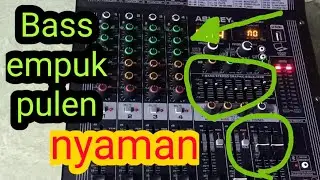 How to set Ashley's power mixer so that the bass is soft and fluffy