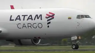 Landing LATAM Cargo Boeing 767-316F(ER) at Schiphol Amsterdam