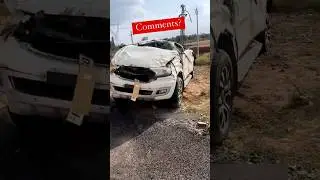 Ford endeavour accident 😱 on 200☠️#shorts #youtubeshorts #shortsvideo #shortsfeed