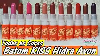 RESENHA: BATOM KISS HIDRA DA AVON (Todas as cores) | LAIANE LIRA