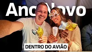 COMO É A VIRADA NO AVIÃO? 🥂 Réveillon na Qatar Airways (GRU-Doha)