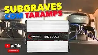 SubGraves com M&oacute;dulo Amplificador Taramps 5000 rms MD 5000.1