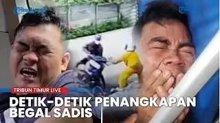 Video Detik-detik Penangkapan Begal, Bacok Emak-emak di Palembang Nangis Diringkus