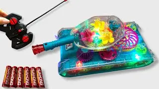 Unboxing gear tank,deformed police car,dancing milk dragon,RC off road swat vehicle,retro bus|ASMR