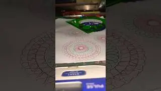 Monkey tail spirograph colourful design #spirographdrawing #art #shorts #ytshorts #nazratart