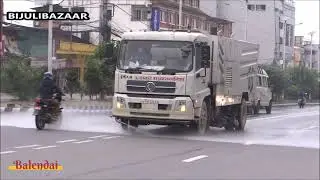 Kathmandu streets washing after balendai action|Result od balen