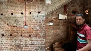 30 January 2026 house worry, pipin installation, electric video, #wall cutting video @saba electric