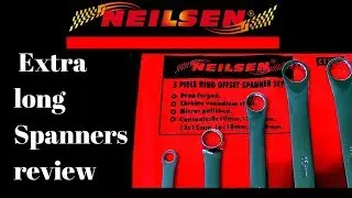 Neilsen Extra Long Flat Ring Spanner Set review