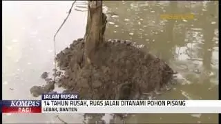 14 Tahun Ruas Jalan di Banten Rusak Tak Diperbaiki