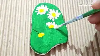 Stone Art | Stone Painting | Acrylic Colour Painting #stoneart #acrylicpainting 