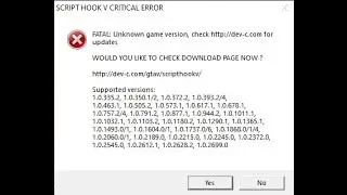 GTA V - SCRIPT HOOK V CRITICAL ERROR FIX (2023 UPDATE) Quick and Easy