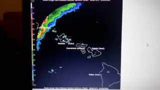 Jan 8-9, 2005 Severe Storms on Kauai and Oahu Hawaii Radar imagery