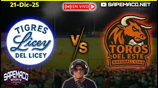 LICEY vs TOROS, Narrando LIDOM En Vivo (21-Dic-25)