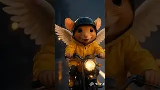 rat is riding a scooter #videomadebyai #ai #cocomelon #funny #shorts
