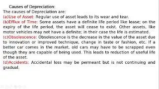 Causes of Depreciation