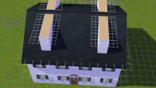 sims 3 how to make roof windows aka loft windows