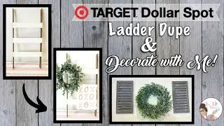Target Dollar Spot Ladder Dupe|Decorate with Me | KB DECOR CRAFTS