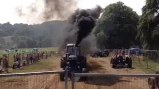 Luke Furse Tractor Pulling at Boconnoc 2013