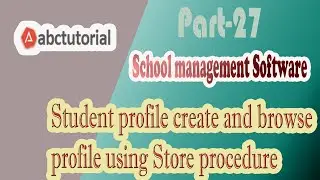 SMS-27: Student profile create and browse profile using Store procedure AngularJS Jquery ASP.NET