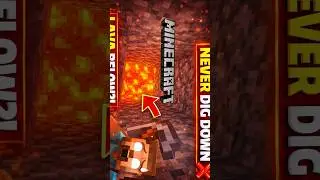 What Happens When You Dig Too Deep in Minecraft?#minecraft #shorts #viral
