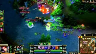 LoL - Fiora Penta Kill 3vs5
