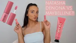 Natasha Denona Puff Paint Liquid Blush vs. Maybelline Cheek Heat Gel-Cream Blush! | Review + Compare