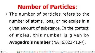 Relationship between molecular mass and number of particles/Class 11 Chemistry/NEB/ Stoichiometry