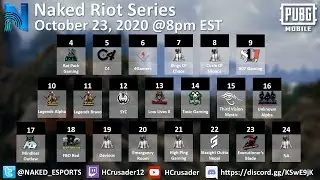 PUBGMobile English Esports Broadcast | Naked Riot Series | PUBG Mobile (PUBGM) Live Stream