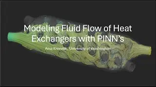 Machine Learning for Fluid Dynamics of Heat Exchangers with PINN'S